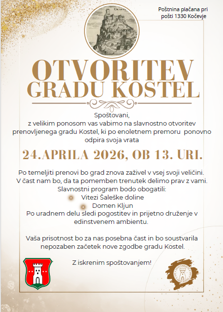 GRAD OTVORITEV, 24. 4. 2026